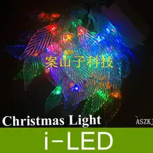 Дизайн! Светодиодные сказочных огней украшения Кристалл листьев с 8 моделей, 5 м 50 светодиоды Светодиодные фонари Для свадебной вечеринки Рождественский