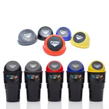 Bosoner 1 шт., универсальный мусорный портативный автомобильный мусорный бак, Мусорное Мини мусорное ведро, держатель для монет, пепельница, чашка для дома и офиса, автомобильный Стайлинг