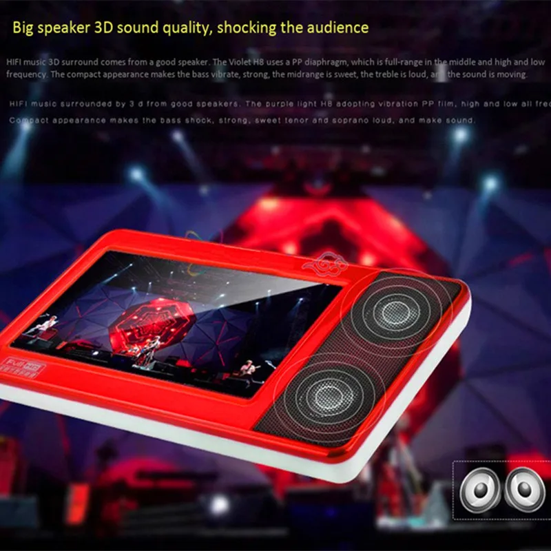 8 ГБ 4 3 дюймов HD разрешение сенсорный экран Mp4 Mp5 плеер Видео игровой консоли MP3