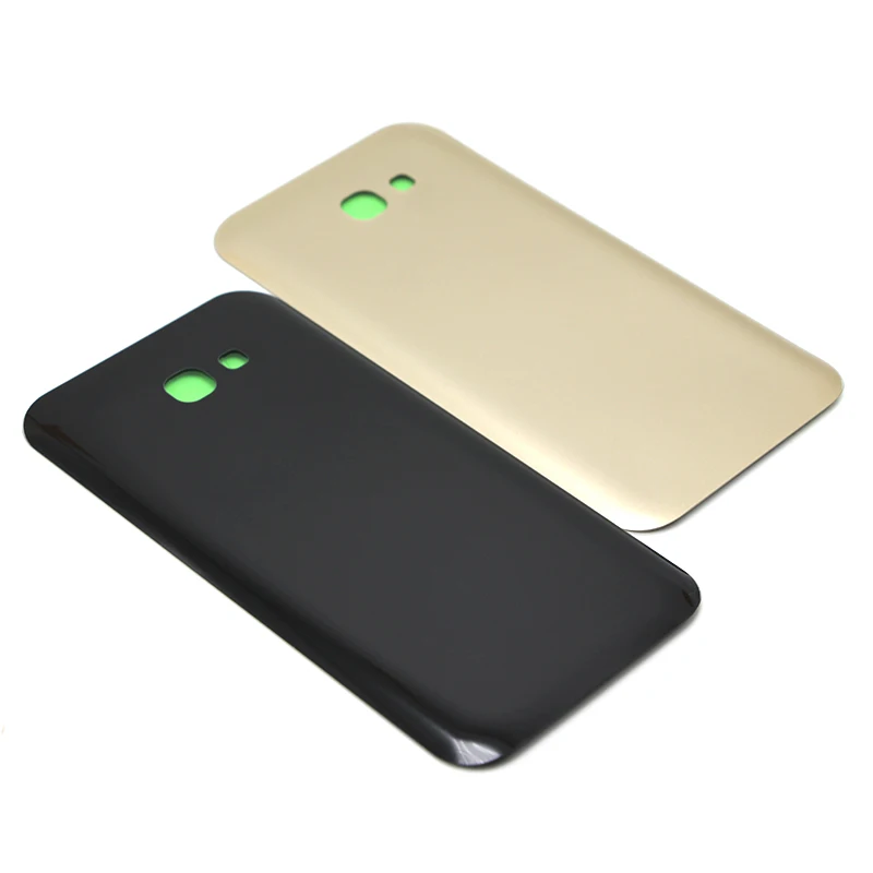 Для SAMSUNG A7 2017 A720 A720F SM задней крышки батарейного отсека Дверь задняя стекло Корпус