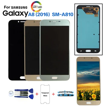 

Original For Samsung Galaxy A8 2016 A810 SM-A810 Display LCD Screen replacement for samsung SM-A810S SM-A810Y lcd display module