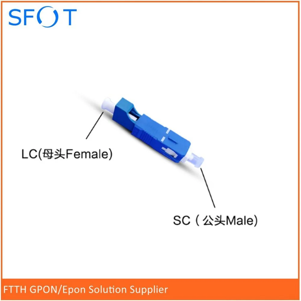 SC-LC однорежимный симплексный волоконно-оптический адаптер