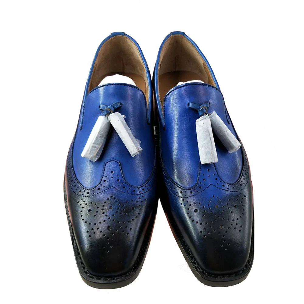 Роскошная обувь для мужчин Sipriks мужские итальянские патиной кожаная обложка