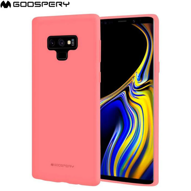 

Original MERCURY Goospery Cover Soft Feeling Jelly Slim TPU Bumper Case For Samsung Galaxy Note 9