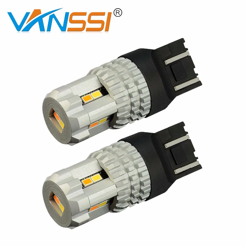 Buy 2pcs 7443 7444 7441 7442NA Dual Color White Yellow