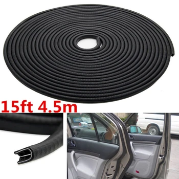 

Car Seal Strip Rubber Weatherstrip Protector Anti Scratch 4.5M U-Shape Trim