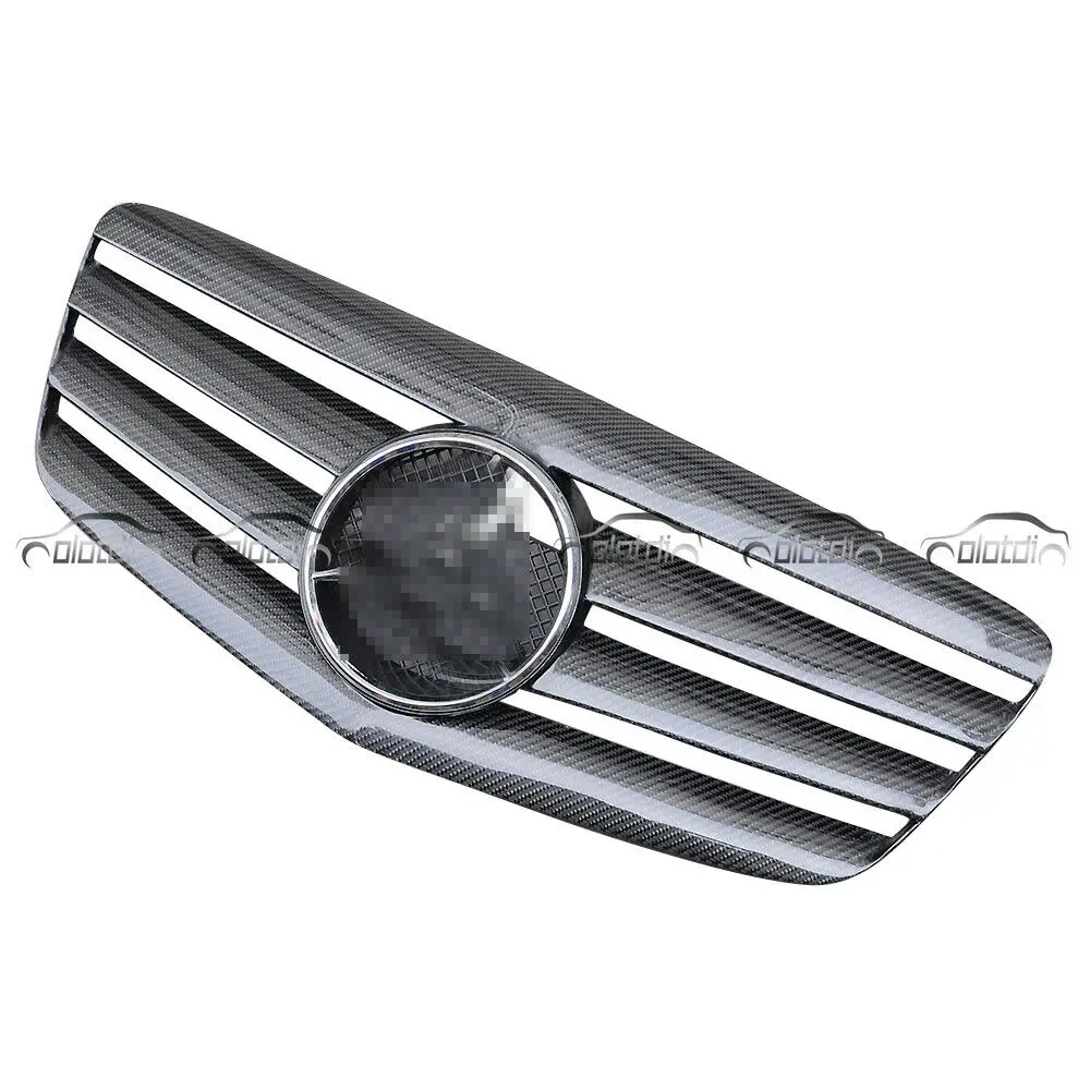 W211 грили углеродного волокна автомобиля почек гриль для Mercedes Benz W211 07-08 OLOTDI стайлинга автомобилей
