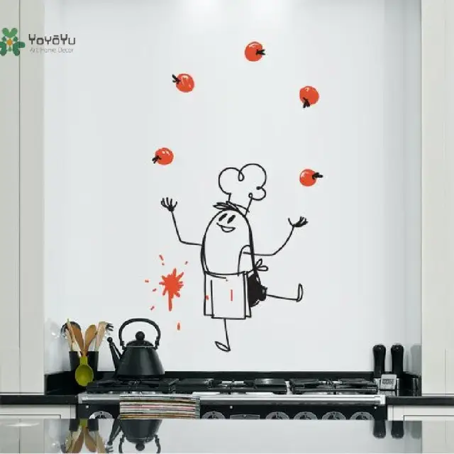 Best Price Wall Decal Vinyl Sticker Chef Wally Wall Art Creative Decoration Custom Color Kitchen Dining Room Decor DIY Design Mural WW-357 Best Price Wall Decal Vinyl Sticker Chef Wally Wall Art Creative Decoration Custom Color Kitchen Dining Room Decor DIY Design Mural WW-357