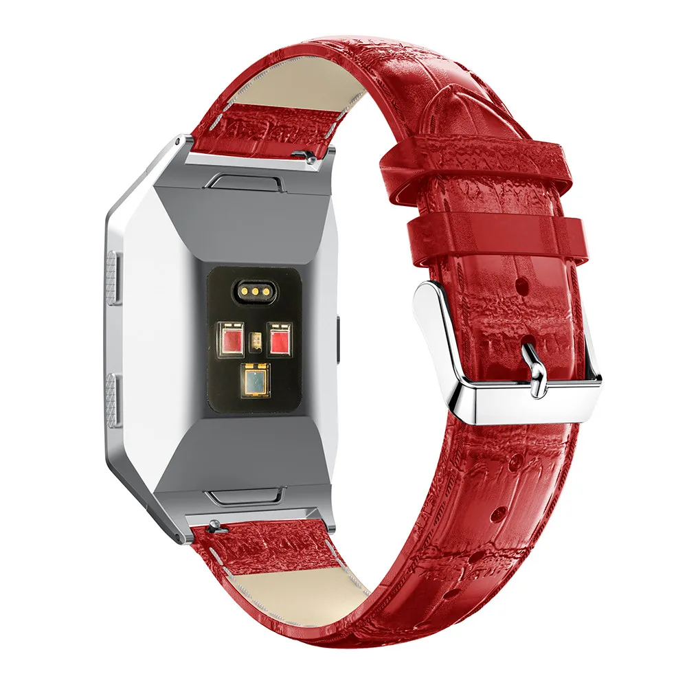 Модный ремешок из натуральной кожи с узором «крокодиловая кожа» для Fitbit Ionic сменный ремешок на запястье Смарт-часы ремешок браслет