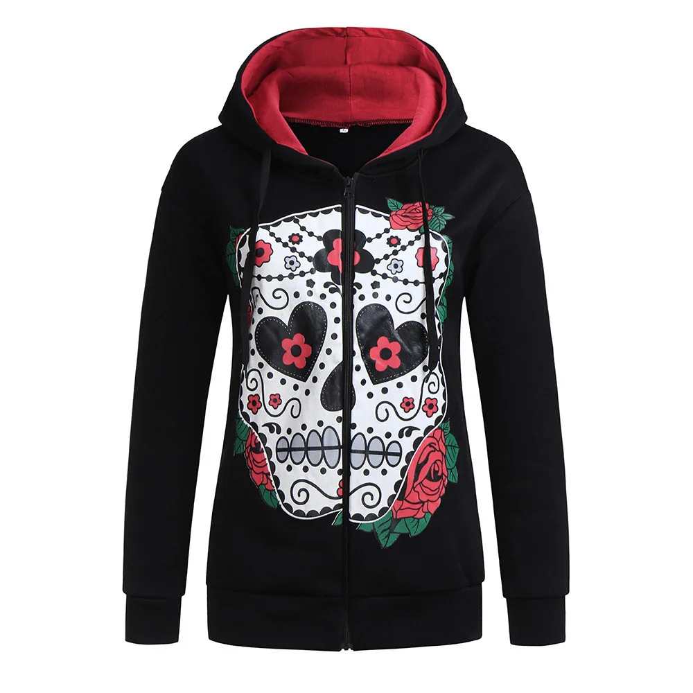 

Outerwear & Coats Jackets Autumn and Winter Taro Shantou Print Hooded Long Sleeve fashion coats and jackets women 2018Sep28