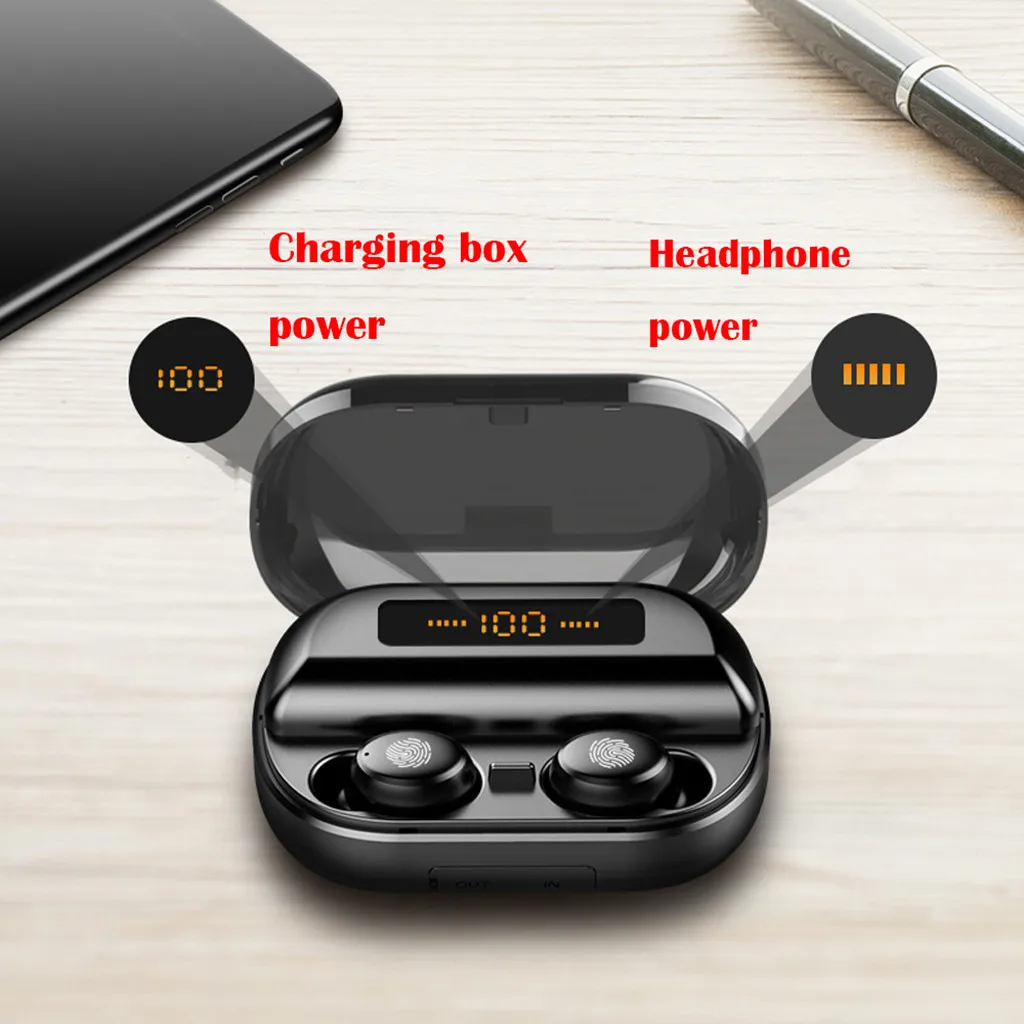 Beautyess Мини Bluetooth наушники беспроводные наушники TWS Mini True BT 5,0 стерео наушники бас гарнитура с зарядкой сокровище