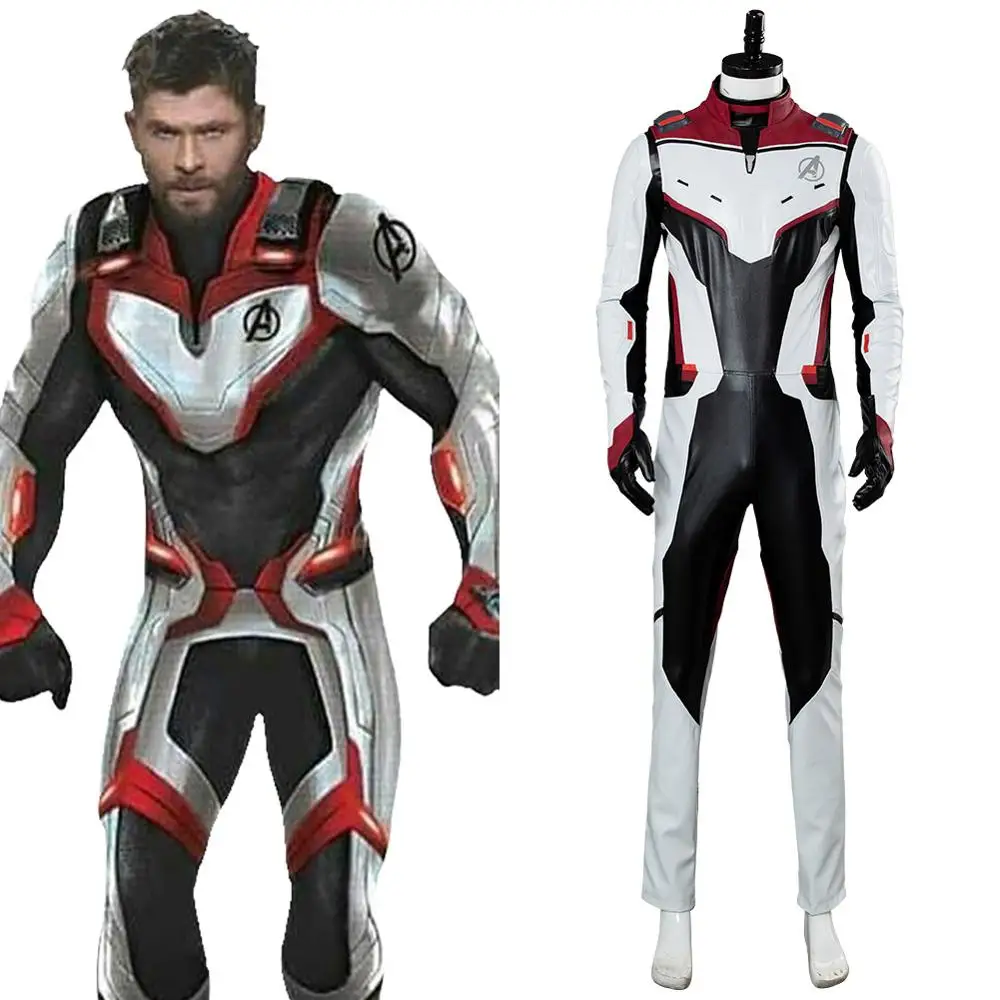 

Avengers 4 Endgame Thor Captain America Ironman Quantum Realm Suit Cosplay Costume Uniform Outfit Adult Men Halloween Carnival