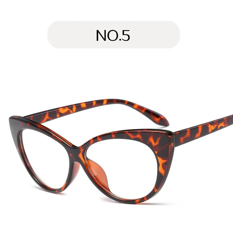 YOOSKE, модные, очаровательные, кошачий глаз, солнцезащитные очки, женские, прозрачные линзы, Ретро стиль, солнцезащитные очки, оправа, кривой дизайн, Кэти Холмс, очки - Цвет линз: NO 5