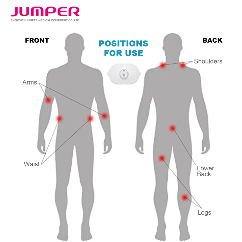 Jumper wireless electronic Pluse Stimulator,JPD-TN001 electro therapy pain relief tens unit Transcutaneous for back leg shoulder (9)