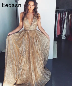 

Robe De Soiree Glitter Shiny Evening Dress Real Sparkling Sexy Dubai Arabic Evening Party Specail Occasion Long Formal Dresses