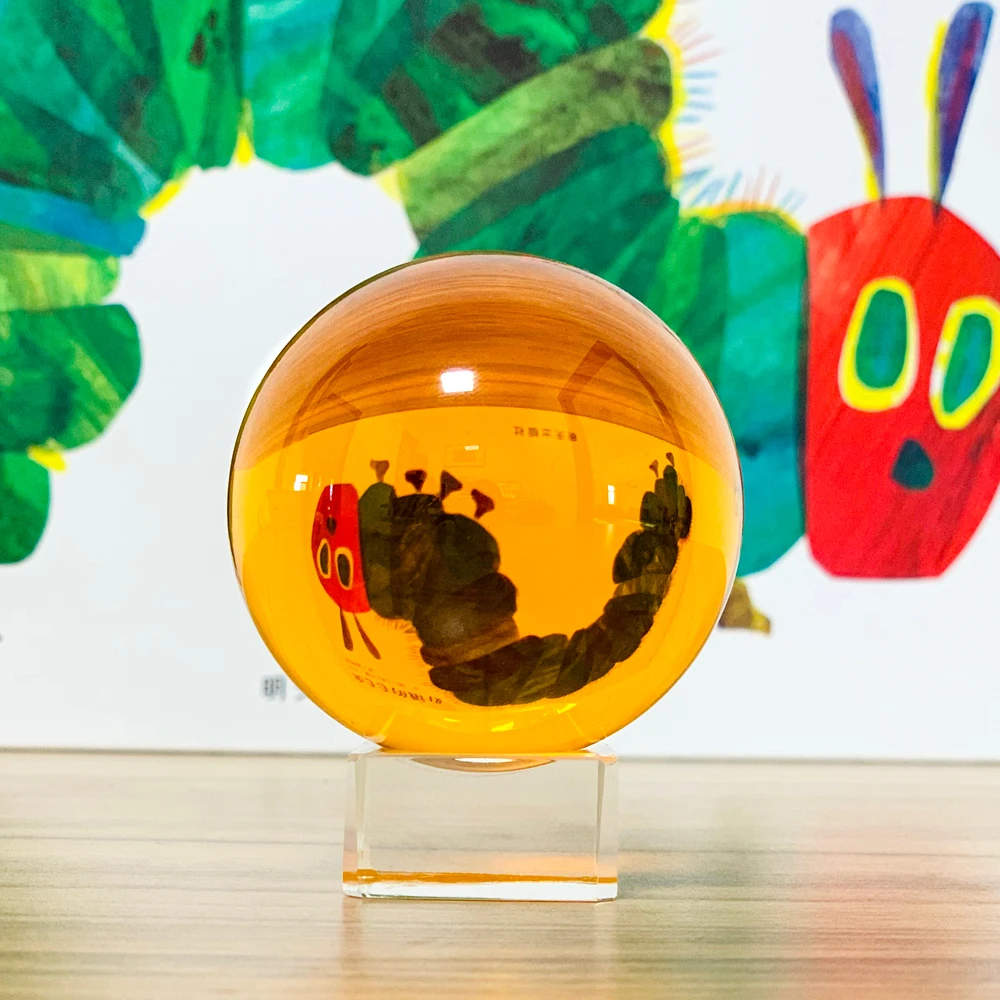 

30/40mm# Amber Magic Crystal Glass Photograph Ball Collection Paperweight Fengshui Home Decor Table Ornament kids Gift