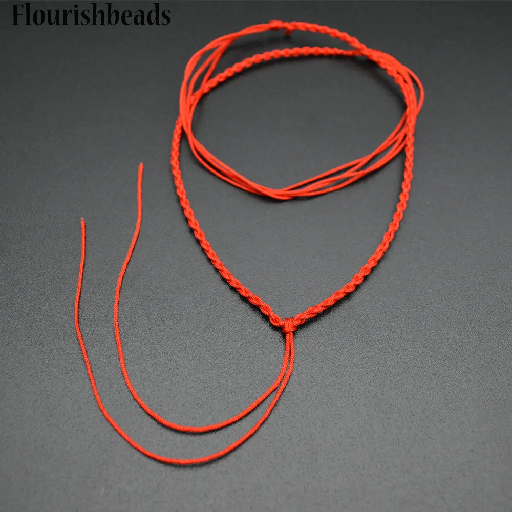 

Wholesale Red and Coffee Color Braided Rope Necklace Thread Chains 100pc per lot