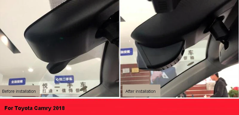 Для Toyota RAV4 RAV 4 Highlander CHR IZOA Camry Автомобильный видеорегистратор Wifi DVR видеорегистратор FHD 1080P широкоугольный