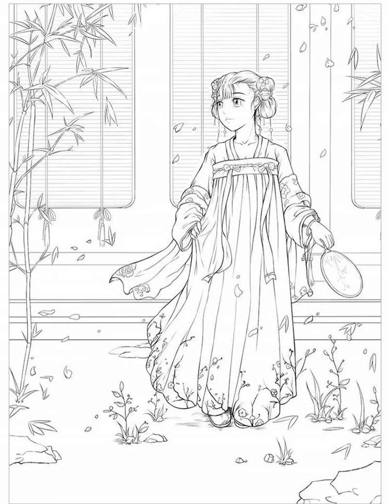 2018 NEW HOT Fashion drawing books Beautiful antiquity coloring book children adult painting antistress girls art colouring book in Books from fice