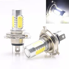 Krator 2 pcs H4 9003 HB2 COB 7.5 w de Alta Potência Lâmpada LED Carro Motocicleta Farol Baixo Feixe de Luz de Nevoeiro luz