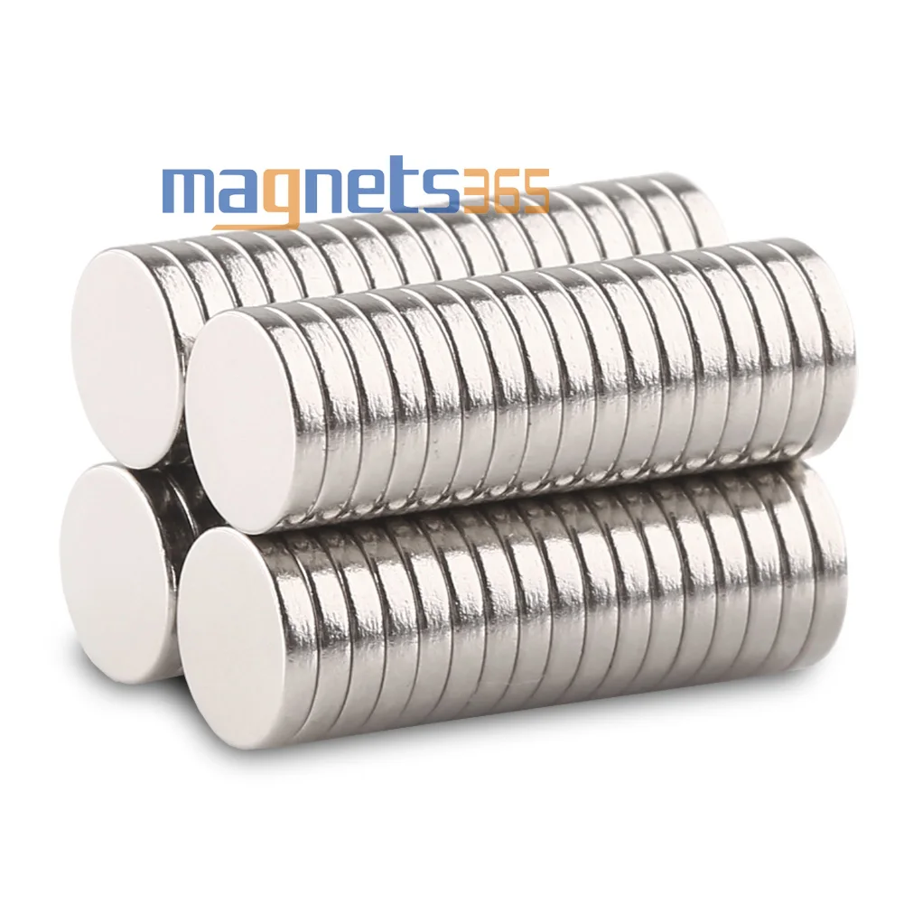 

OMO Magnetics MAGNETS365 100 Pieces N52 Powerful Magnets Small Disc Round Magnet Rare Earth Neodymium Diameter 6 mm x 1 mm