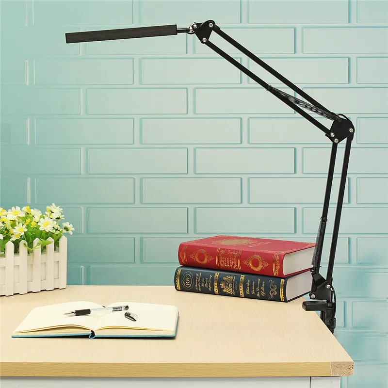 

Smuxi Desk Lamp Long Arm Clip Office Led Desk Lamp Flexible Led Table Lamp Reading Led Light Free Dimming Brightness