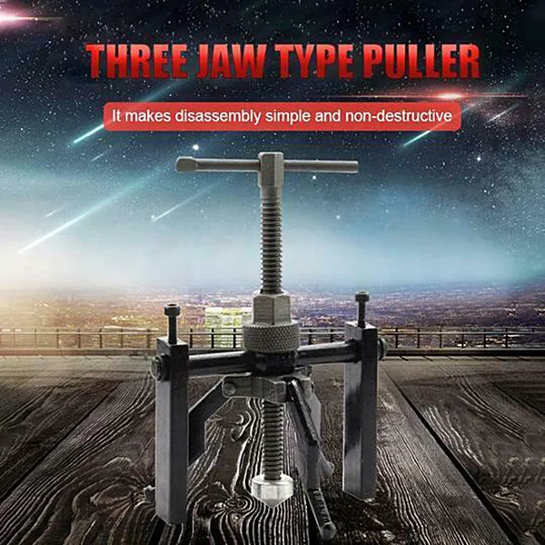 

Hot Three Jaw Type Puller Strong Pull Force Tool for Remove All Sleeve-Type Bearings GHS99 Free Shipping