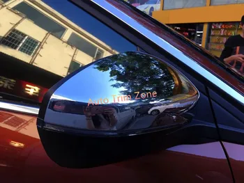 

2PCS ABS Exterior Front Door Rearview Mirror Cover Trim For Peugeot 3008 GT 2017