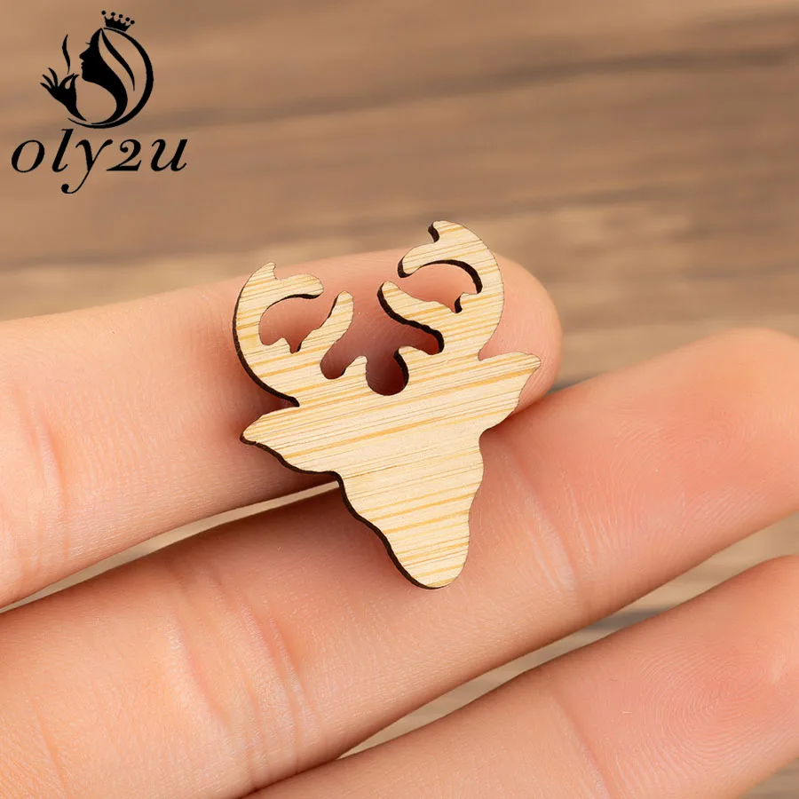 

Oly2u Cartoon Animal Deer Brooches Pins For Women Wooden Collar Enamel Pin Icons Badge Brooches Jewelry Lapel Clothing Pins