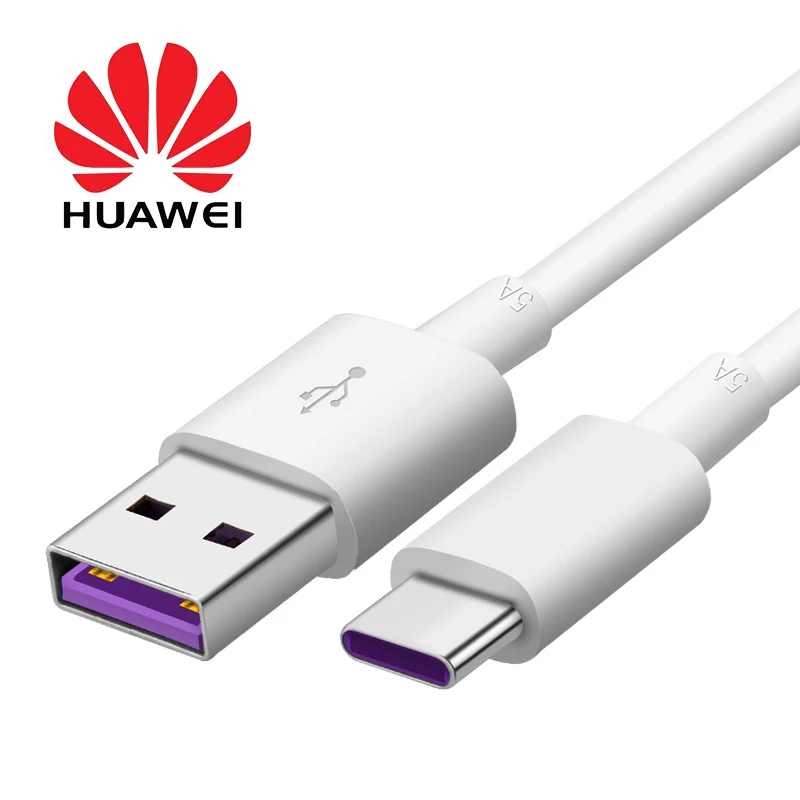 Original HUAWEI Super charge 5A Cable 100CM USB Type C Data SYNC Cable