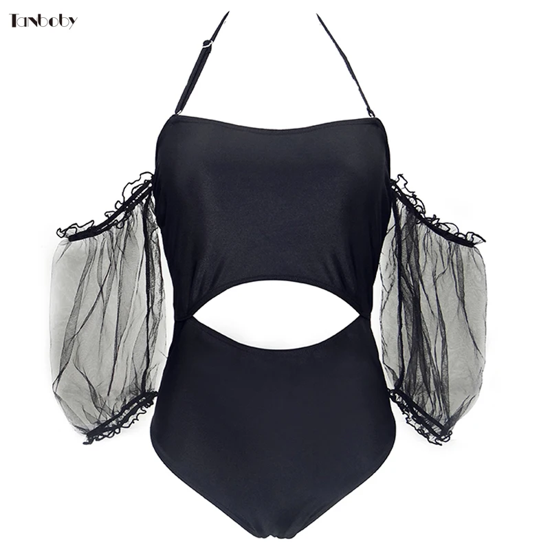 One piece Swim Suits Sexy Bathing Suits 2018 High Waist Swimwear Retro