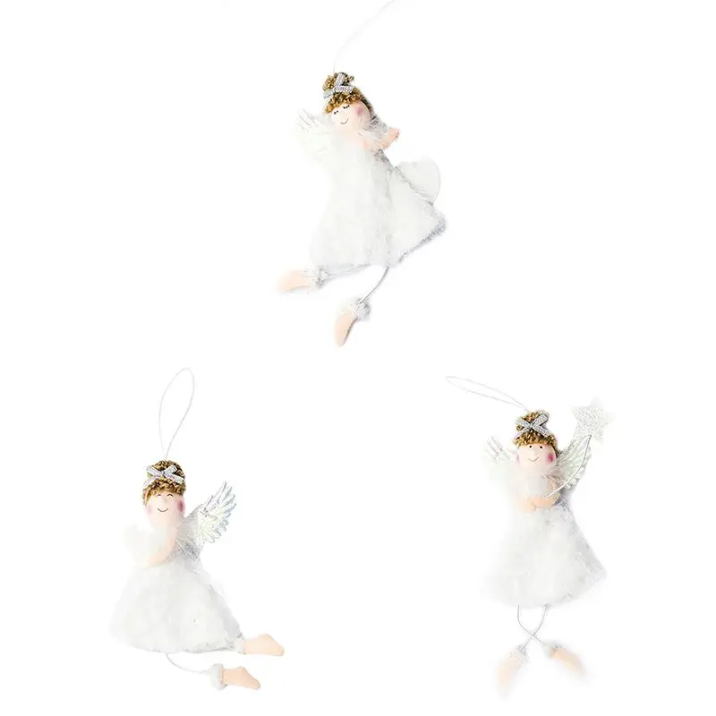 Рождественский Ангел плюшевые куклы висячие украшения для рождественской елки кулон подарок для мальчиков девочек рождественские украшения Produtos Natalinos
