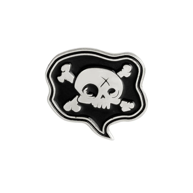 Bargain Price Skull Pins Punk style Halloween Dead Skeleton Brooch Enamel Pin Skull lovers Bag Clothes Decoration Badge Jewelry