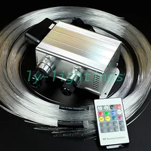 DIY украшения волоконно-оптический свет rgb мерцание+ холодный белый стрельба звезды потолок Оптическое волокно свет комплект беспроводной пульт дистанционного управления 25 Вт