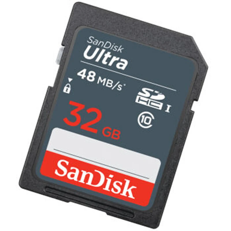 Карта памяти SanDisk 32 Гб 16 Гб Class10 64 Гб SDHC SDXC UHS-I Full HD видео 1080 P 48 МБ/с./с. Ультра SDUNB дропшиппинг SD для камера DLSR