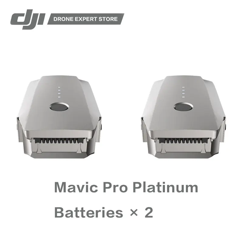 

2pcs/set DJI Original Mavic Pro Platinum Battery 3830 mAh 11.4 V Self-discharge protection DJI Drone Accessories