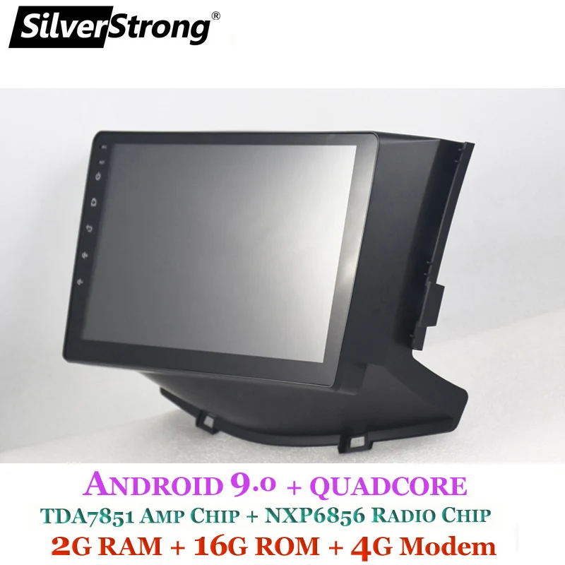 Excellent SilverStrong 9inch IPS matrix Android9.0 X60 4G Modem Car DVD For LIFAN X60 Radio RDS mirroring link without DVD drive 4