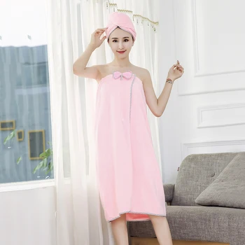 

Microfiber Bath Towel Soft Absorbent Quick Dry Towel Spa Turban Wrap Hat Bathing Supplies Bathroom Accessories for Women