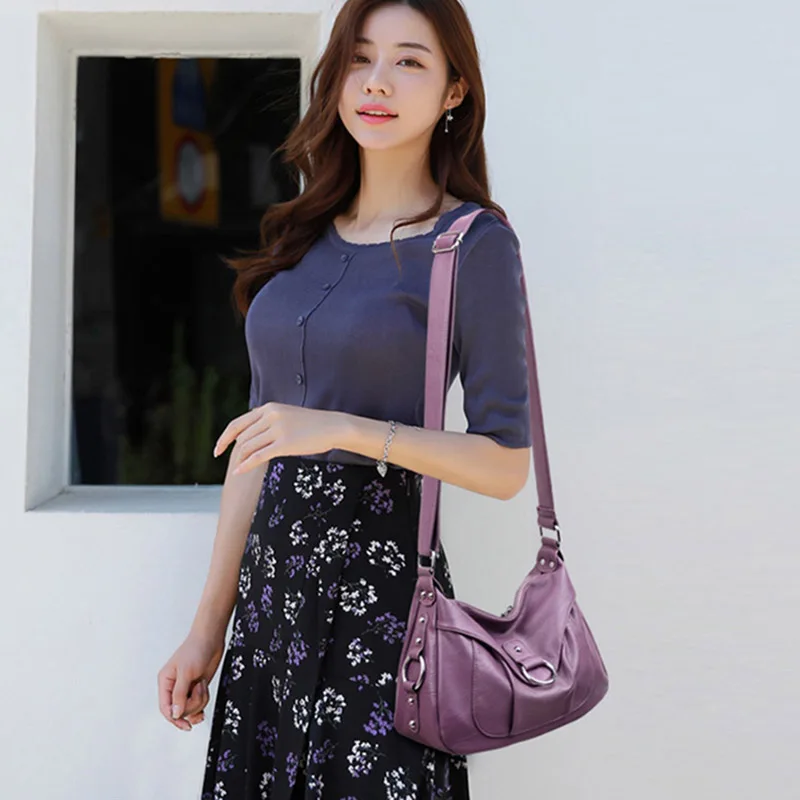 2018 Women Messenger Bags High Quality Leather Shoulder Bag Female Sac a Main Vintage Ladies Bag Crossbody Bags For Women Bolsas