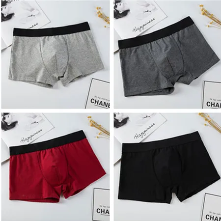 4pcs/lot Mens Boxers Cotton Man Underwear Men Boxer   shorts Panties  Underpants mens cheeky underwear Boxers