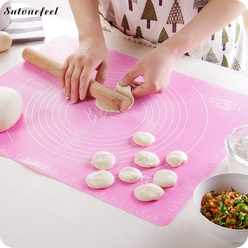30*40cm Silicone Baking Mat Kneading Mat with Scale Food Grade Non