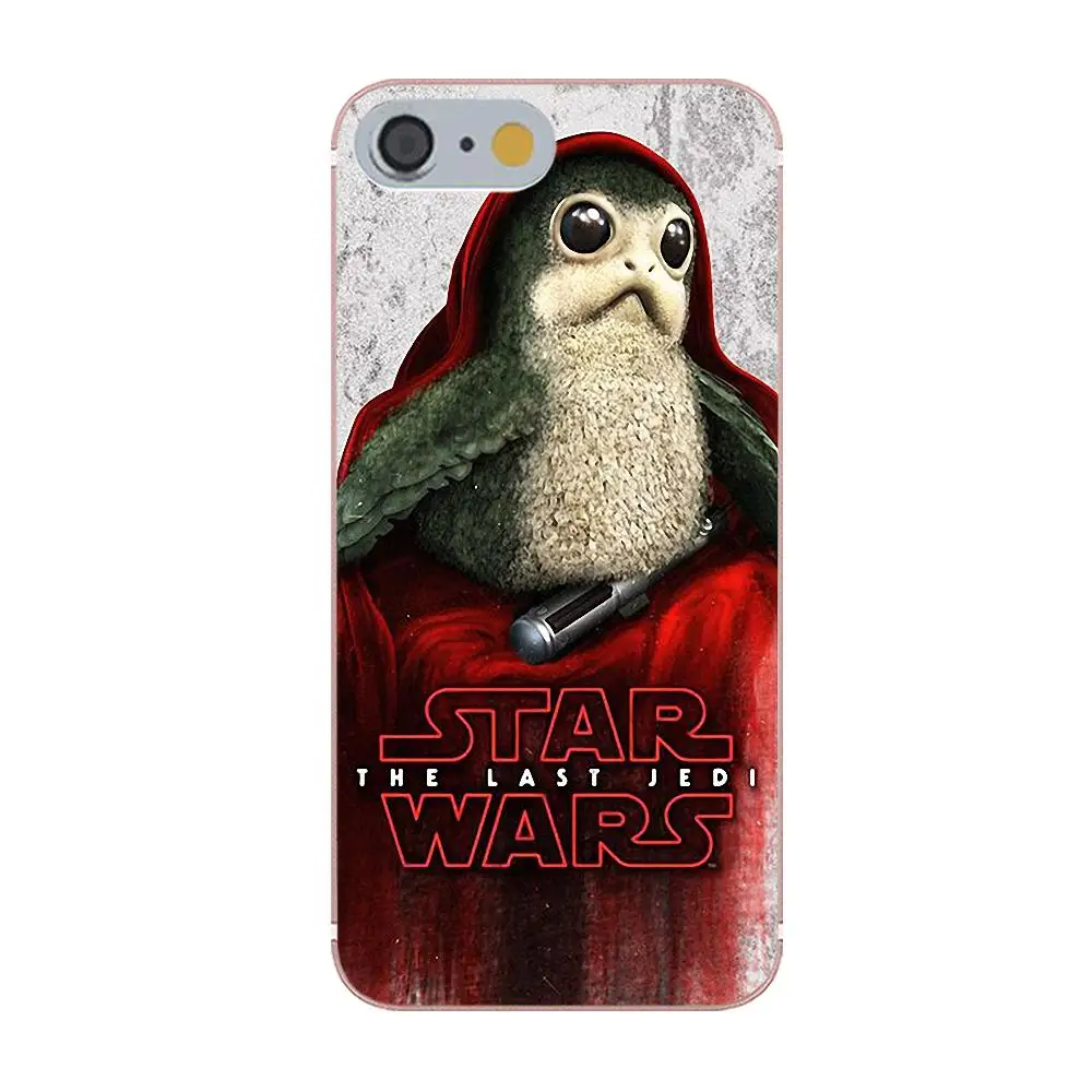 Мягкий ТПУ чехол для мобильного телефона Star Wars The Last Jedi Porgs Galaxy Alpha Core Prime Note 4 5 8 S3 S4 S5