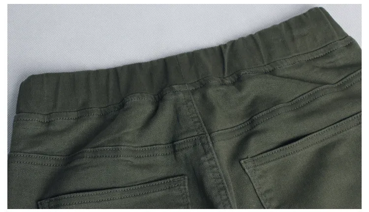 2018 fashion locomotive models Europe and the United States trend women's slim stretch thin high waist women's denim pencil pants elastic pants (14)