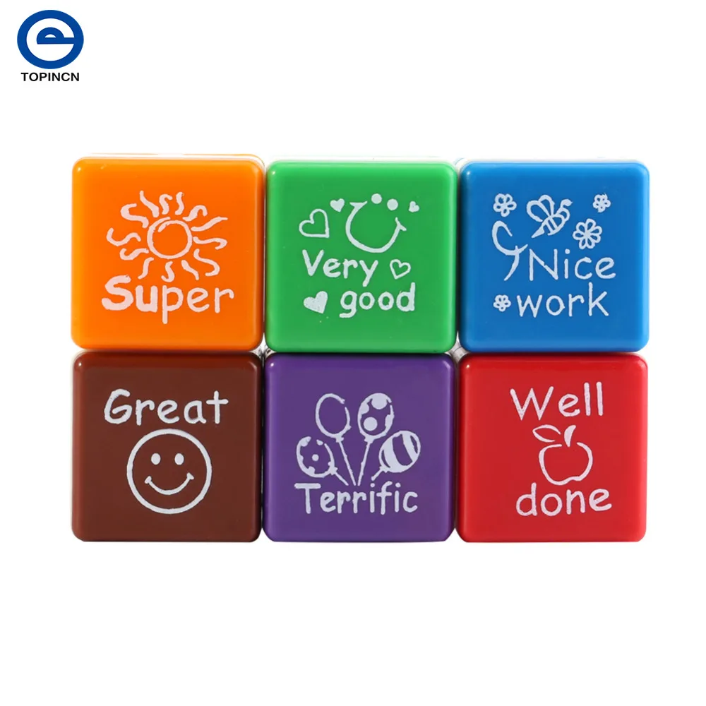 

Kids Stamp Set Motivation Sticker School Scrapbooking Stamp DIY Teachers Self Inking Praise Reward Stamps For Scrapbooking