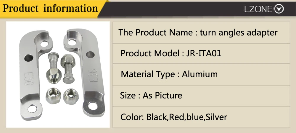 LZONE-адаптер увеличивающий углы поворота около 25%-30% E36 для BMW M3 Tuning Drift power JR-ITA01