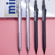 M& G 1 шт./лот серебристый и белый 0,5 мм механический карандаш для рисования высокое качество металлический корпус эскиз школьный офис