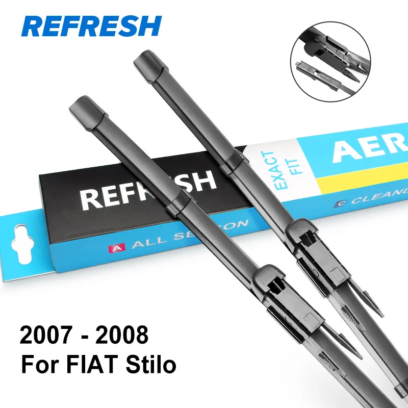 2007 - 2008 REFRESH Щетки стеклоочистителя для FIAT Stilo Fit Pinch Tab Arms 2001 2002 2003 2004 2005 2006 2007 2008 - Цвет: 2007 - 2008