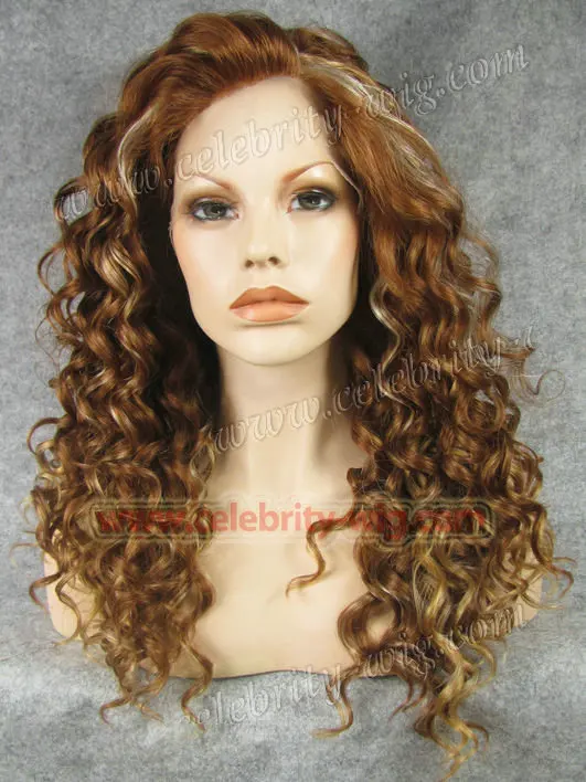 

N3-30Y/27HY/613 Honey Blonde new style Curly synthetic lace front wigs