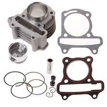 47mm Big Bore Cylinder Piston Kit Rings For Scooter Moped GY6 50 60 80 139QMB athena 072900 47mm diameter aluminum 70cc sport cylinder kit