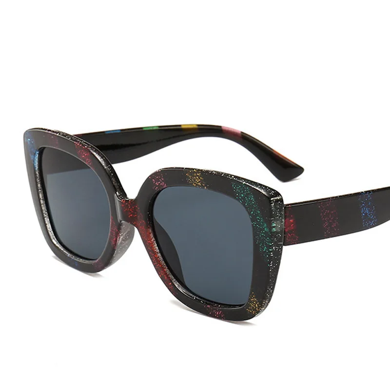 Винтажные Квадратные Солнцезащитные очки для женщин мужские кошачий Глаз Модные солнцезащитные очки трендовые Брендовые женские очки с разноцветной оправой Oculos De Sol